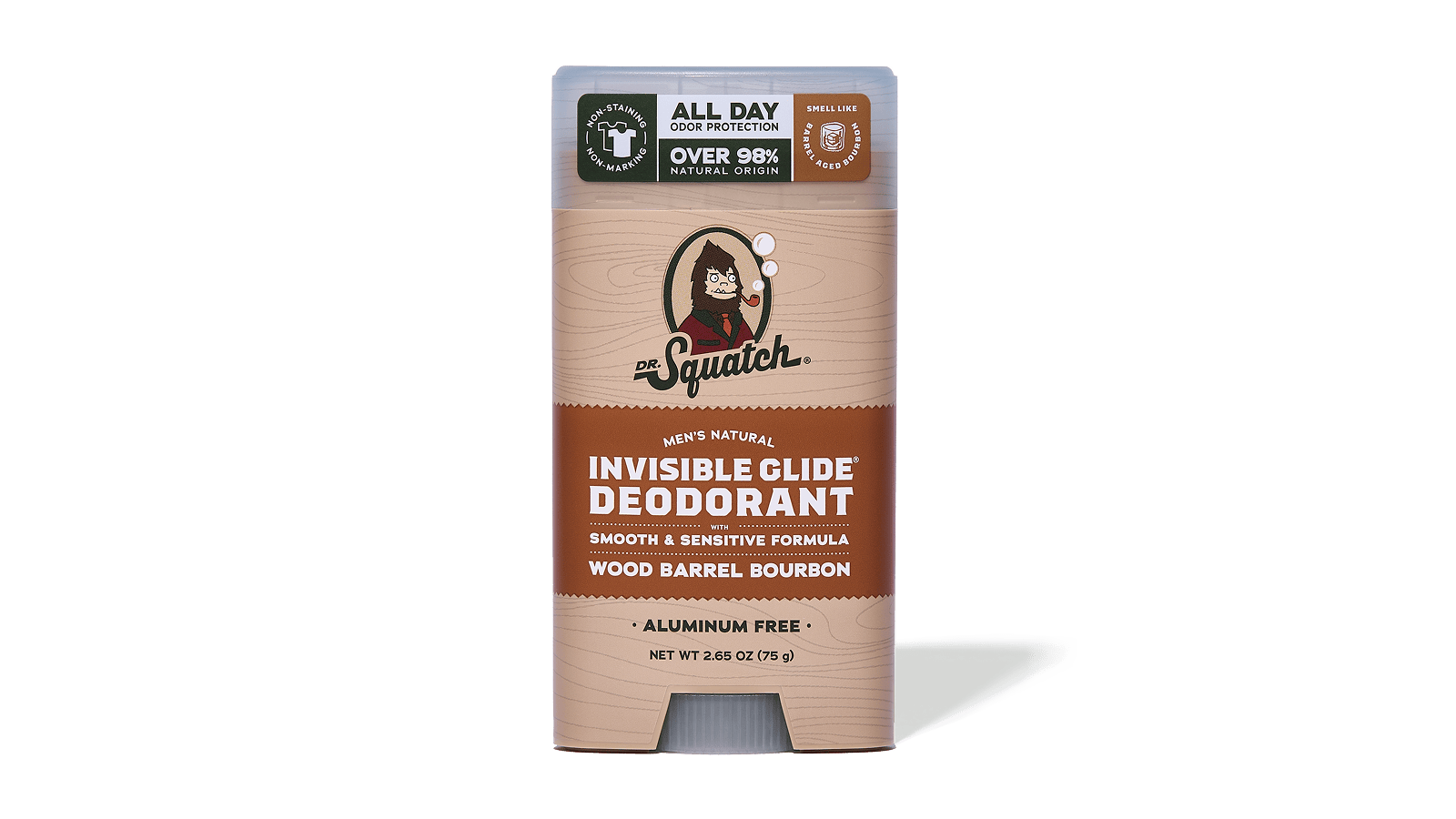 Wood Barrel Bourbon Invisible Glide Deodorant - Clean Mood