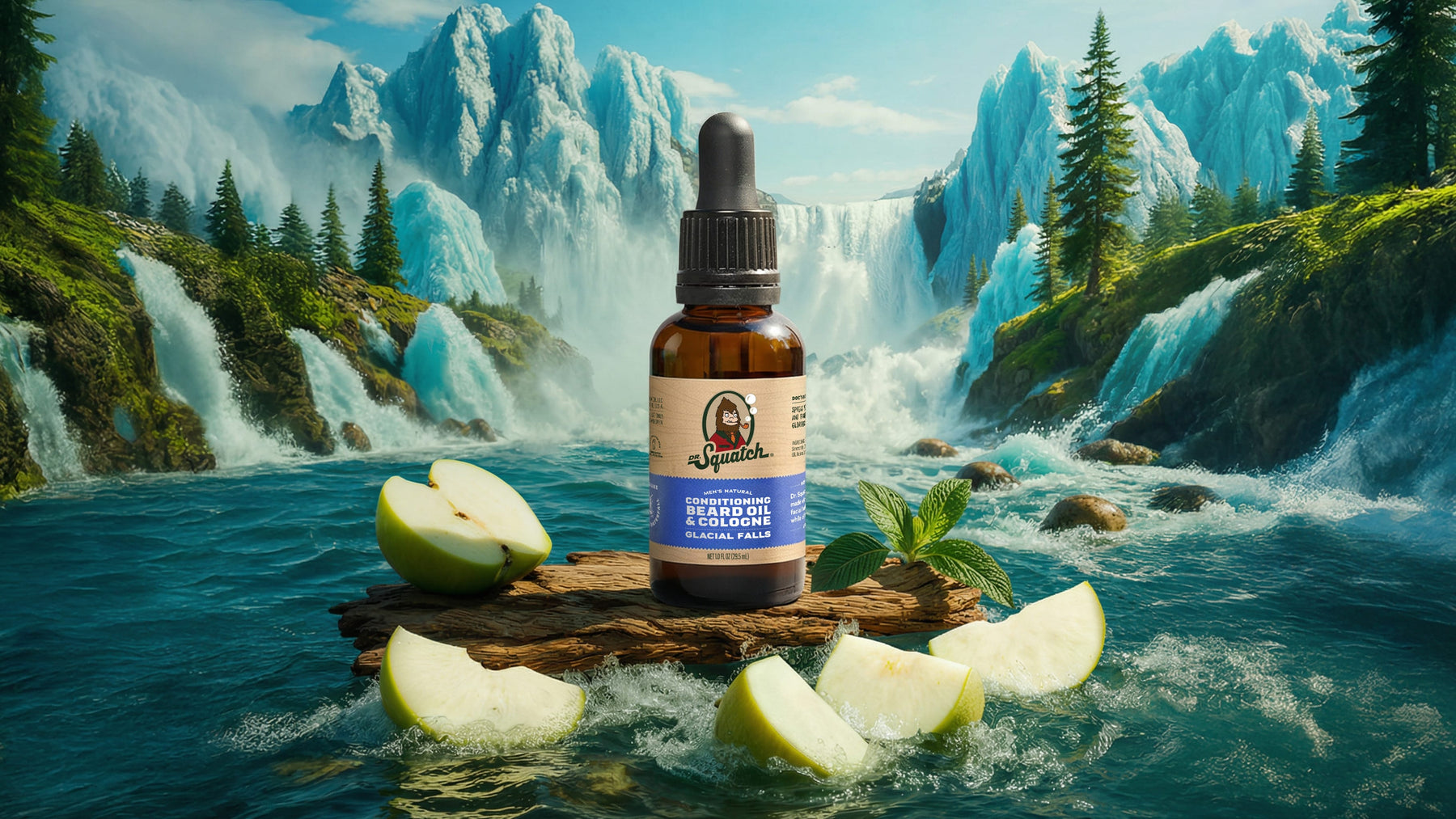 Conditioning Beard Oil & Cologne Glacial Falls - Soft Balance