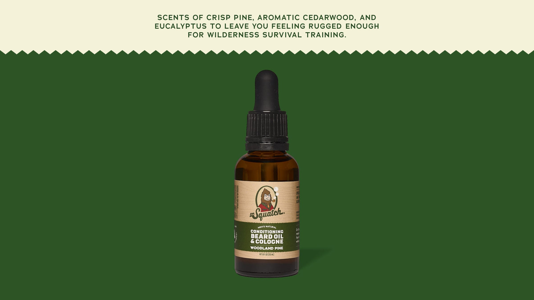 Conditioning Beard Oil & Cologne Woodland Pine - Soft Balance