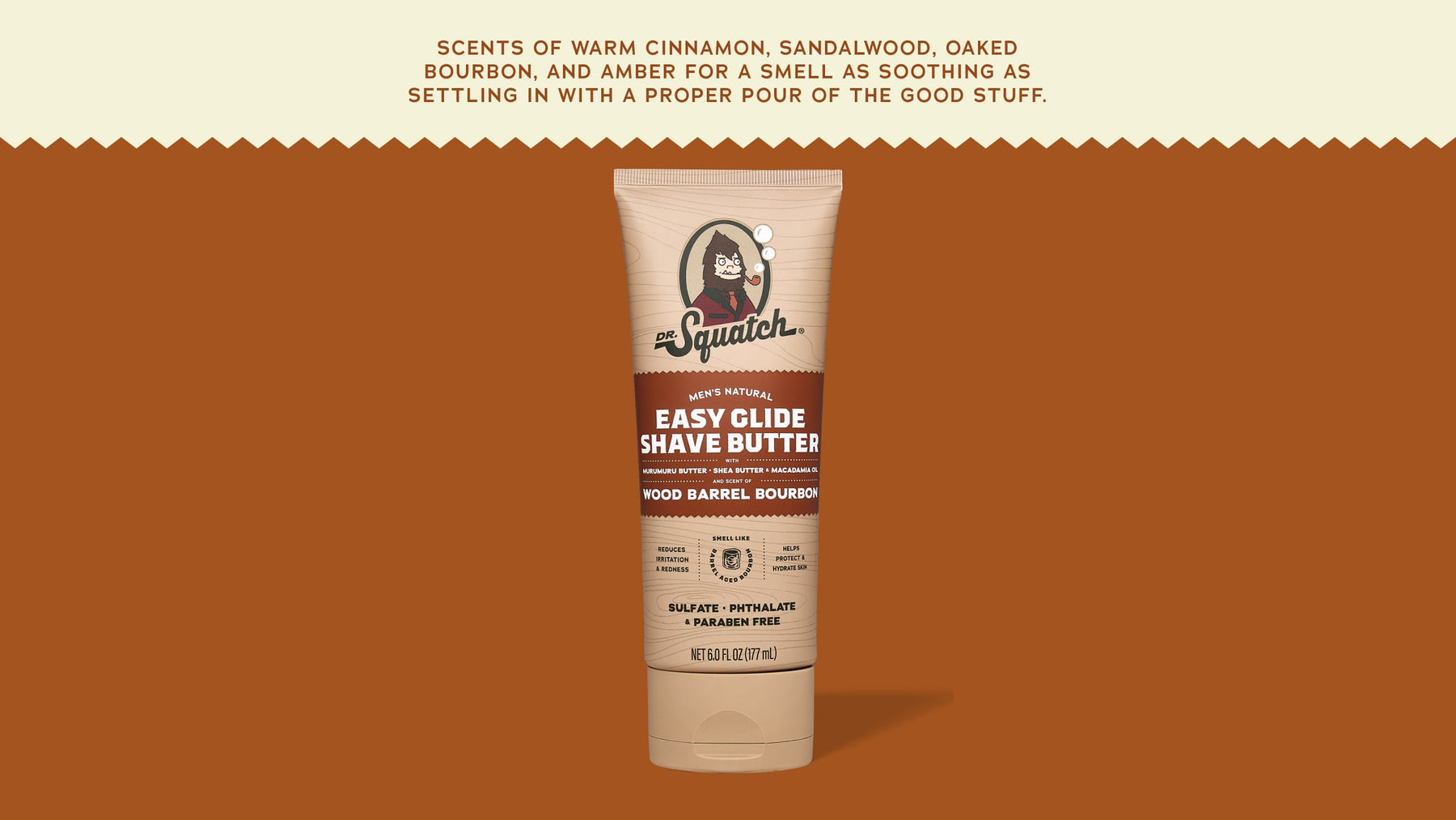 Easy Glide Shave Butter Wood Barrel Bourbon - Clean Bundle