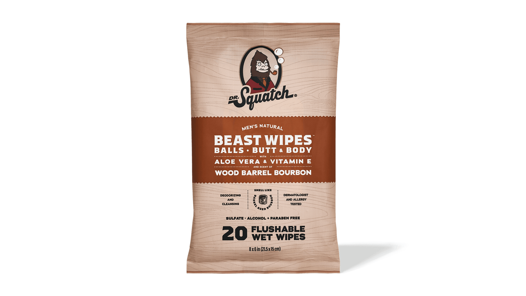 Wood Barrel Bourbon Wipes - Simple Touch
